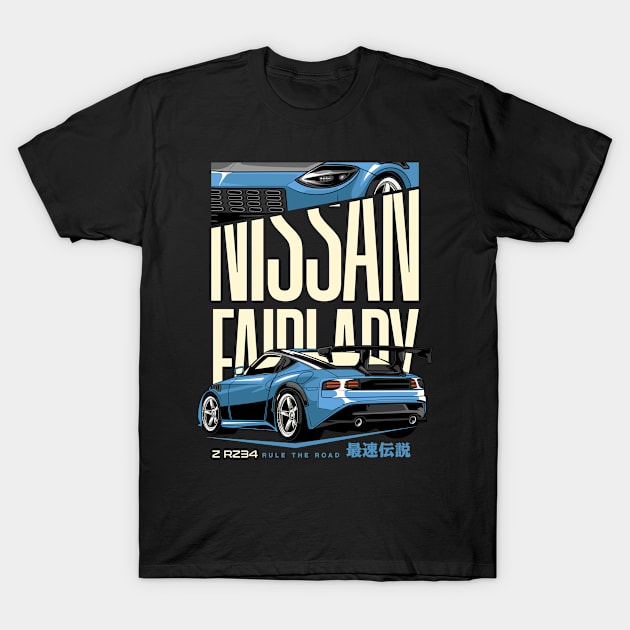[DRAW FIT] SPEEDING CLASSIC CAR T-SHIRT 全2色 Z RZ34 Nissan Fairlady - Nissan Fairlady Z - T-Shirt | TeePublic